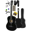 Siyah Klasik Gitar 4/4 Yetişkin Boy, Sap Ayarlı Set