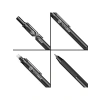 Siyah Metal Gövde Twist Kalem, 0.5mm Yazım Ucu