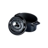 Siyah Metal Oval Mini Tencere, Kullanışlı ve Şık