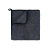 Siyah Mikrofiber Oto Temizleme Bezi - 50x70 cm, 550 GSM
