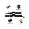 Siyah Renkli 2li Paket Wrist Wraps, Destekleyici Eldivenler