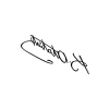 Siyah Renkli Atatürk İmza Sticker, 20x5.5 cm Boyut