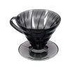 Siyah Şeffaf 40lı V60 Filtre Kağıdı ile Plastik Dripper Seti