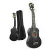 Siyah Soprano Ukulele ile Taşıma Çantası ve Pena Seti