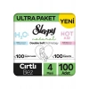 Sleepy Natural Double Soft 4 Numara Maxi 100LÜ Bebek Bezi