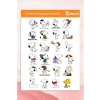 Snoopy Karakter Temalı Etiket Seti - Ajanda, Defter, Laptop, Telefon, Scrapbook Sticker