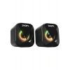 Snopy SN-83U 2.0 Mini LED Işıklı 2WX2CH Siyah USB Gaming Speaker Hoparlör