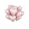 Soft Pembe Kalp Folyo Balon Seti - 18 inç, 5 Adet