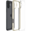 Spigen Apple iPhone 16 Plus ile Uyumlu ince Kılıf Ultra Hybrid Sararmaya Dayanıklı DuraClear™ Hava Kanalı Teknolojisi™ Askeri Sınıf Koruma Mute Beige Şeffaf Kapak - ACS08073