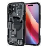 Spigen Apple iPhone 16 Plus ile Uyumlu ince MagSafe Kılıf Ultra Hybrid Sararmaya Dayanıklı DuraClear™ Hava Kanalı Teknolojisi™ Askeri Sınıf Koruma MagFit Zero One Black Tasarım Kapak - ACS08078