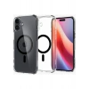 Spigen Apple iPhone 16 Plus ile Uyumlu ince MagSafe Kılıf Ultra Hybrid Sararmaya Dayanıklı DuraClear™ Hava Kanalı Teknolojisi™ Askeri Sınıf Koruma MagFit Black Şeffaf Kapak - ACS08076