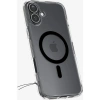 Spigen Apple iPhone 16 Plus ile Uyumlu ince MagSafe Kılıf Ultra Hybrid Sararmaya Dayanıklı DuraClear™ Hava Kanalı Teknolojisi™ Askeri Sınıf Koruma MagFit Black Şeffaf Kapak - ACS08076