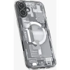 Spigen Apple iPhone 16 Plus ile Uyumlu ince MagSafe Kılıf Ultra Hybrid Sararmaya Dayanıklı DuraClear™ Hava Kanalı Teknolojisi™ Askeri Sınıf Koruma MagFit Zero One White Tasarım Kapak - ACS08079