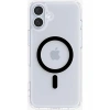 Spigen Apple iPhone 16 Plus ile Uyumlu ince MagSafe Kılıf Ultra Hybrid Sararmaya Dayanıklı DuraClear™ Hava Kanalı Teknolojisi™ Askeri Sınıf Koruma MagFit Black Şeffaf Kapak - ACS08076
