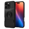 Spigen Apple iPhone 16 Pro ile Uyumlu Ekstra Dayanıklı MagSafe Kılıf Slim Armor Hava Kanalı Teknolojisi™ Askeri Sınıf Koruma MagFit KickStandlı Black Çift Katman Kapak - ACS08164