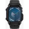 Spigen Apple Watch 46mm Seri 11/10 ile Uyumlu Kılıf & Kordon Kayış Rugged Armor Pro Matte Black - ACS08604
