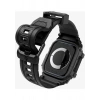 Spigen Apple Watch 46mm Seri 11/10 ile Uyumlu Kılıf & Kordon Kayış Rugged Armor Pro Matte Black - ACS08604
