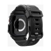 Spigen Apple Watch 46mm Seri 11/10 ile Uyumlu Kılıf & Kordon Kayış Rugged Armor Pro Matte Black - ACS08604