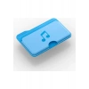 Spigen Caseology Apple iPhone için MagSafe özellikli 3 Kartlı Manyetik Cüzdan Folder Pop Wallet Sky Blue Music - AFA07498