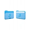 Spigen Caseology Apple iPhone için MagSafe özellikli 3 Kartlı Manyetik Cüzdan Folder Pop Wallet Sky Blue Music - AFA07498