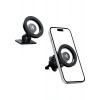 Spigen MagSafe Araç içi Telefon Tutucu 2in1 Air Vent & Dashboard (Ön Konsol ve Havalandırma Izgara ile Uyumlu) Kısa Versiyon iPhone & MagFit ile Uyumlu + Dahili Metal Halka MTF13 Silver - ACP08315