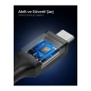 Spigen USB-C to USB-C 1.2 Metre Kablo 240W Güç / PPS 2.0 Desteği Super Hızlı Şarj / 40Gbps (E-Marker Çip) Data Aktarım Hızı / 8K Görüntü Aktarım / PD USB4 Gen3 Type-C Ekstra Dayanıklı Black - ACA09461