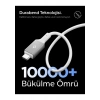 Spigen USB-C to USB-C 2 Metre Kablo 100W Güç / PPS 2.0 Desteği Super Hızlı Şarj / 5 Gbps (E-Marker Çip) Data Aktarım Hızı / PD USB 3.2 Type-C Ekstra Dayanıklı MFI Lisanslı White - ACA08775