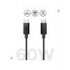 Spigen USB-C to USB-C 2 Metre Kablo 60W Güç / PPS 2.0 Desteği Super Hızlı Şarj / 480 Mbps Data Aktarım Hızı Type-C Ekstra Dayanıklı Black - ACA08720