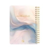 Spiralli Ajanda Defter - Marble Desen, 17x24 cm