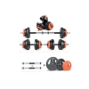 Multifonksiyonel Halter Seti, Turuncu ve Siyah Renk ile Spor İçin