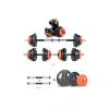 Multifonksiyonel Halter Seti, Turuncu ve Siyah Renk ile Spor İçin