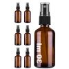 Spreyli Amber Cam Şişe, Sızdırmaz Kapaklı, 30 ml, 6 Adet