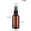 Spreyli Amber Cam Şişe, Sızdırmaz Kapaklı, 30 ml, 6 Adet