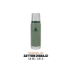 Stanley Classic Legendary Vakumlu Çelik Termos, Yeşil (Hammertone Green), 0.75 L