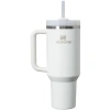 Buz Beyazı Renkli Pipetli Termos Bardak, 1.18 L Kapasite ile