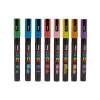 Su Bazlı Simli Poster Markörü, 0.9-1.3 mm, 8li Set