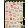 Suya Dayanıklı Capybara Sticker Seti, 35’li, A5 Boyut