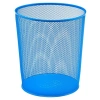 Tam Delikli Paslanmaz Çöp Kovası - Bebe Mavi