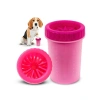 Taşınabilir Köpek Patisi Temizleyici - Orta Boy, Pembe