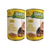 Tavuklu ve Sebzeli Kedi Konservesi, 415 g (2 paket)