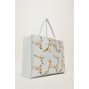 Ted Baker Mavi Ikonik Floral Desenli Küçük Çanta TBSS25FIB072
