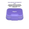 Tek Katlı Mor Paslanmaz Çelik 1030ml Lunchbox, 2 Bölmeli Sefer Tası