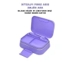 Tek Katlı Mor Paslanmaz Çelik 1030ml Lunchbox, 2 Bölmeli Sefer Tası
