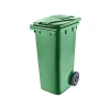 Tekerlekli 120 Litre Çöp Konteyneri, Yeşil Renk Seçeneği