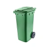 Tekerlekli 120 Litre Çöp Konteyneri, Yeşil Renk Seçeneği