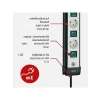 Teknik Çoklu Priz, Işıklı Güvenlik Şalteri, 3m Kablo