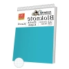 Telli Masaüstü Not Defteri Kareli A4 1 Adet Masa Üstü Plastik Kapaklı Spiralli Bloknot Blocknote 80 Yaprak Okul Ofis