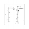 Tema Banyo Rain Quadro Tepe Duş Seti 53240