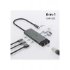 TP-Link UH6120C | USB-C 6-in-1 Hub | 4K@60Hz HDMI | 1 Gbps Ethernet | 100W Hızlı Şarj | USB-C & USB-A Data Portları | SD/microSD Uyumlu | Tak & Çalıştır | Windows | Mac | Linux & Mobile Uyumlu