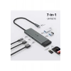 Tp-Link UH7021C | Usb-C 7’si 1 Arada Hub | 4K@60Hz Hdmı, 100W Pd, 3× USB 3.0, Sd & Microsd Uhs-I (200 Mb/s), Tak-Çalıştır, Alüminyum Tasarım